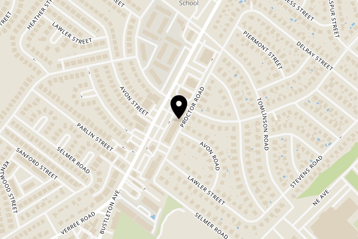 Map showing the location of Rangoli: Vibrant Flavors Of India on 10863 Bustleton Ave in Philadelphia